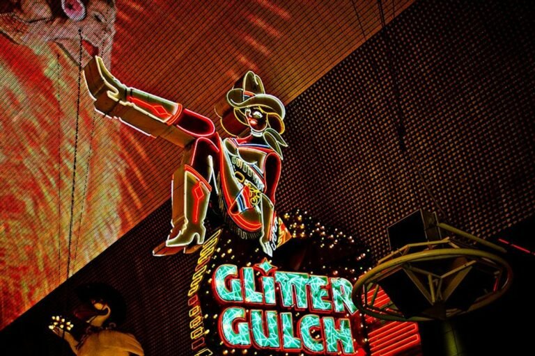 Enseignes néon de Fremont Street dans le vieux Las Vegas