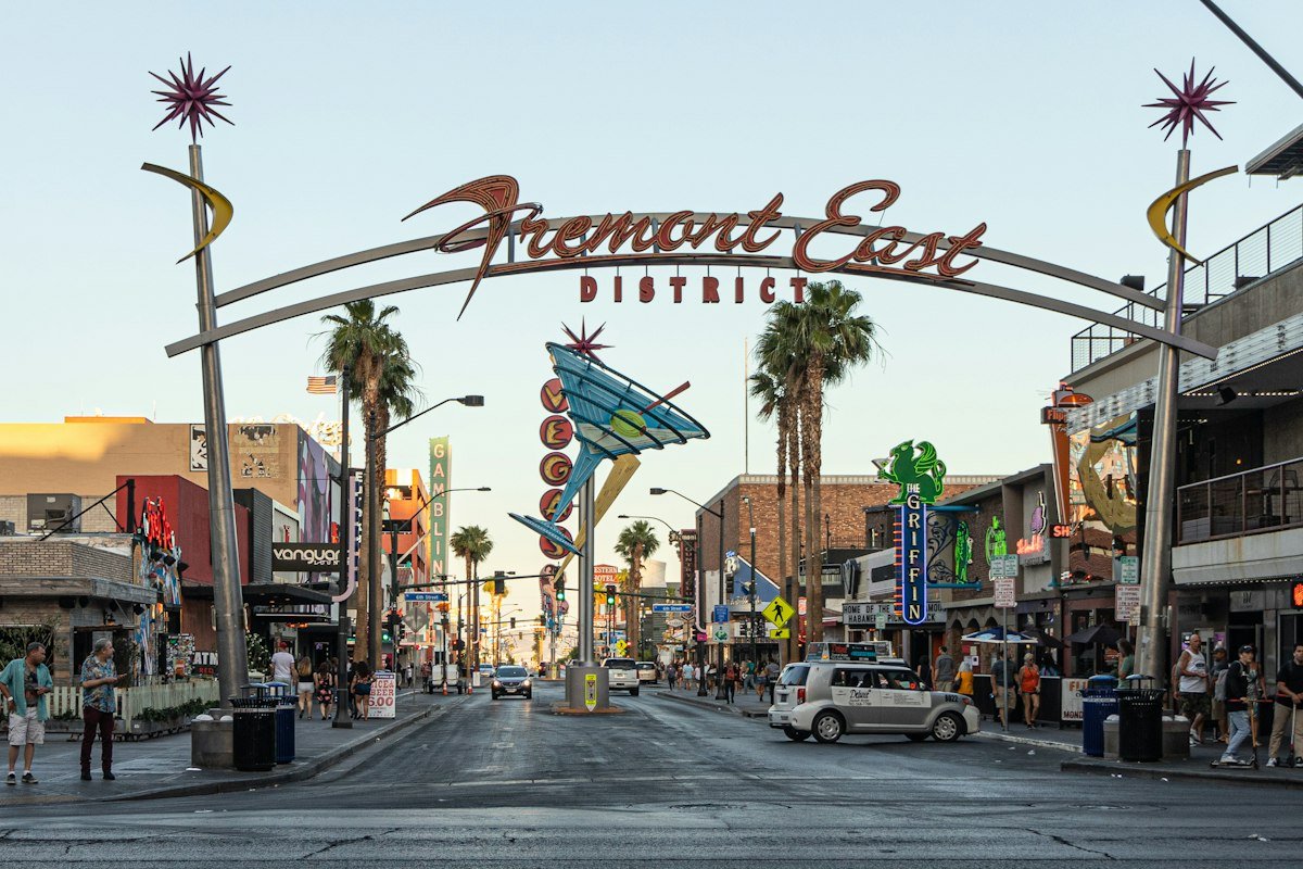 Fremont Street dans le centre historique de Las Vegas