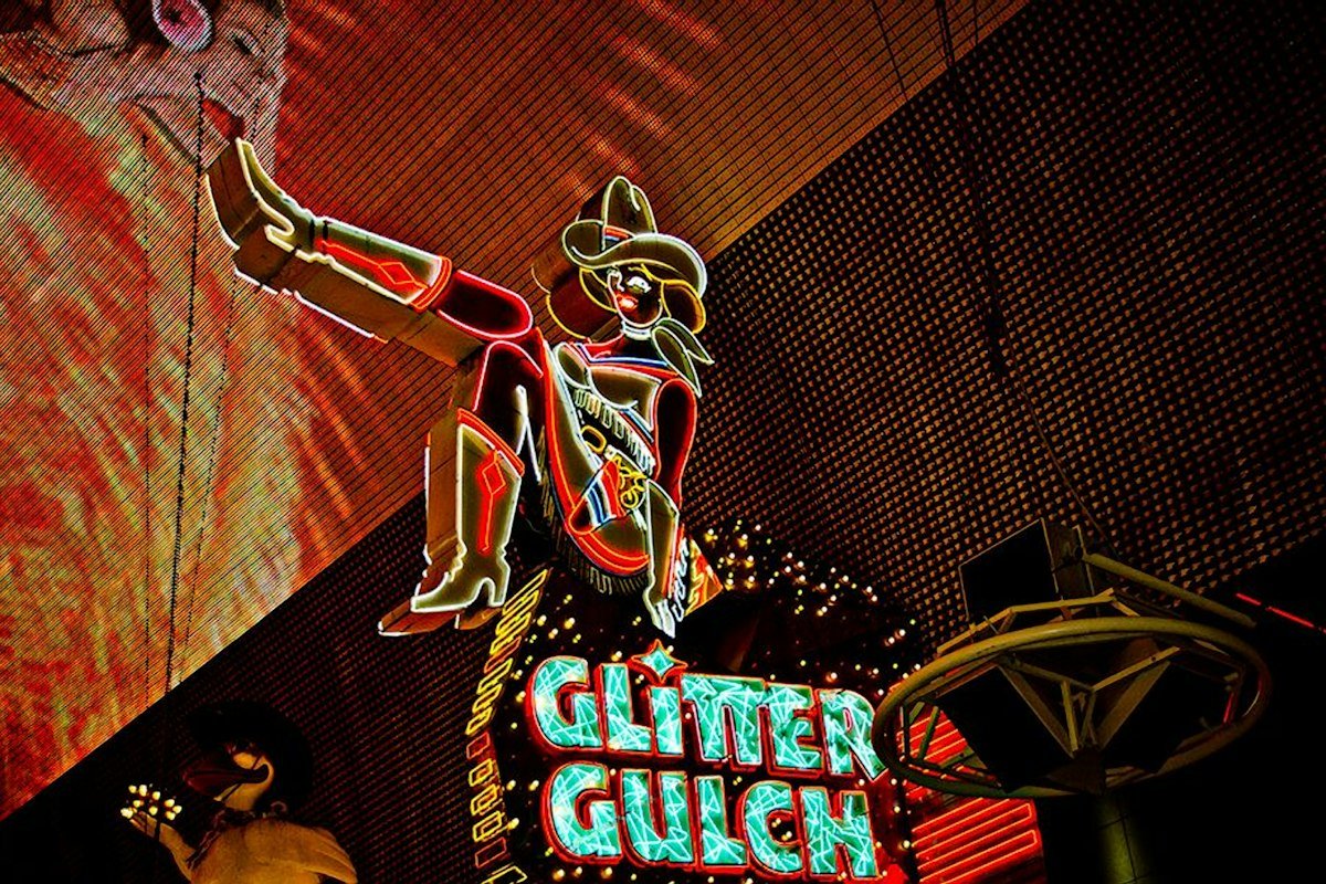 Enseignes néon de Fremont Street dans le vieux Las Vegas