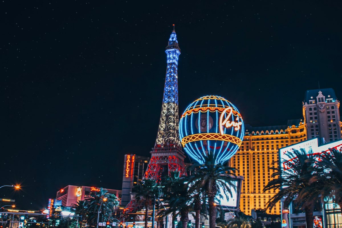 Le Strip de Las Vegas la nuit