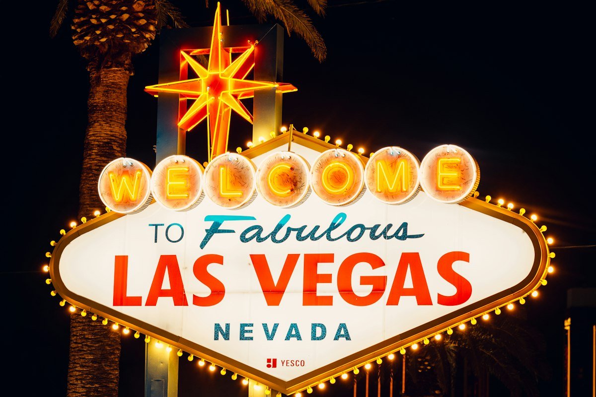 Enseigne au néon vintage à Las Vegas