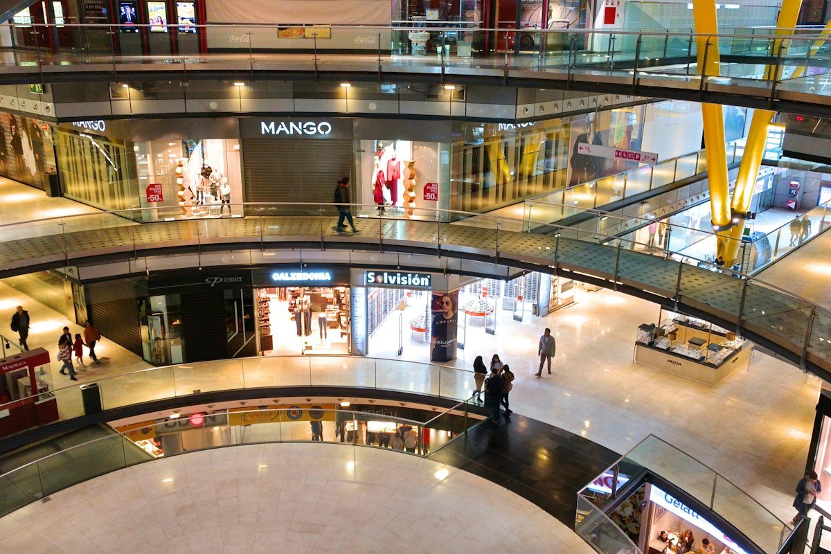 Shopping dans un centre commercial de Las Vegas