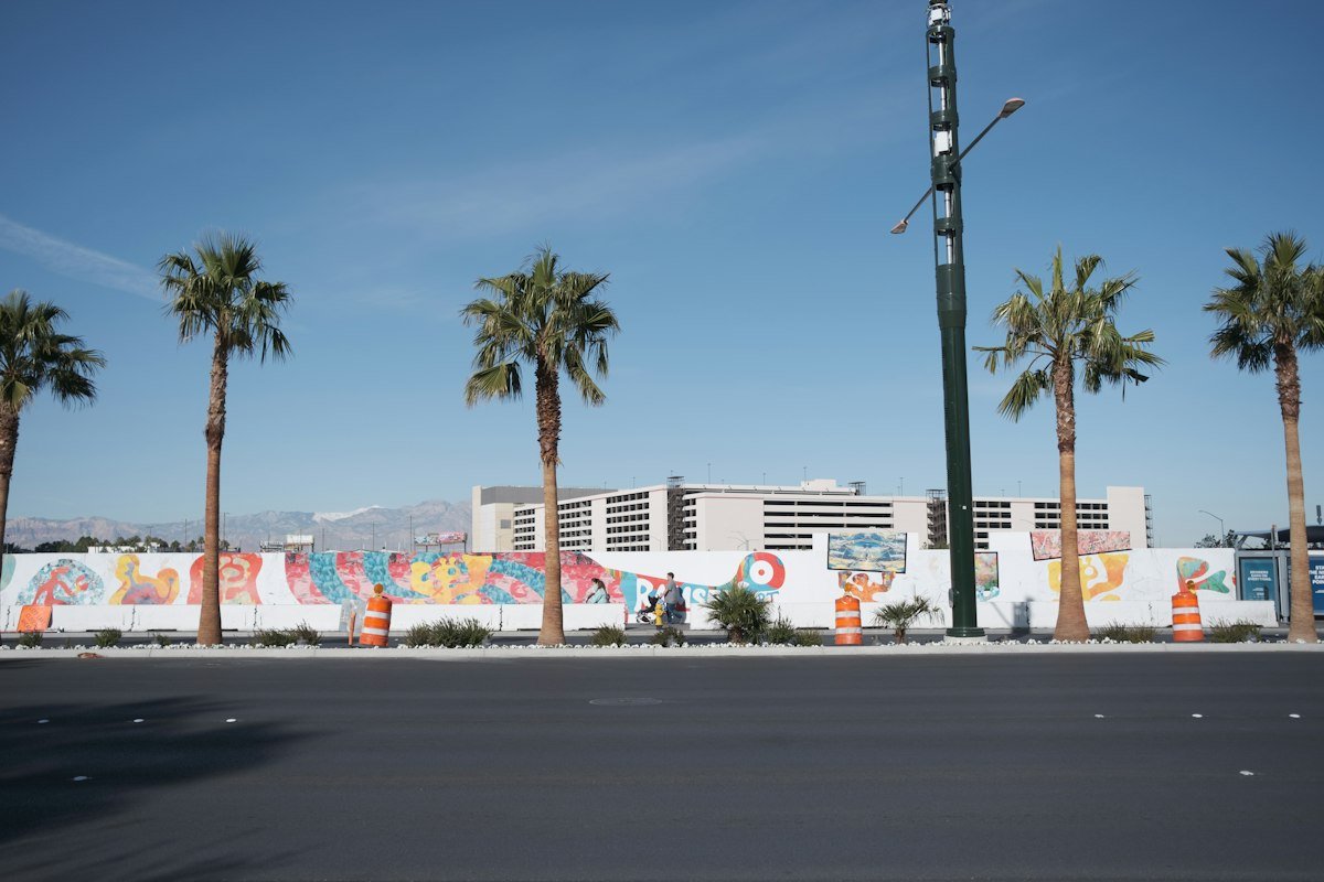 Fresque murale sur un bâtiment de Las Vegas